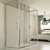 Idralite Cabine douche 3 côtés 90x140x90 CM H198 Transparent mod. Young Trio 2 Portes