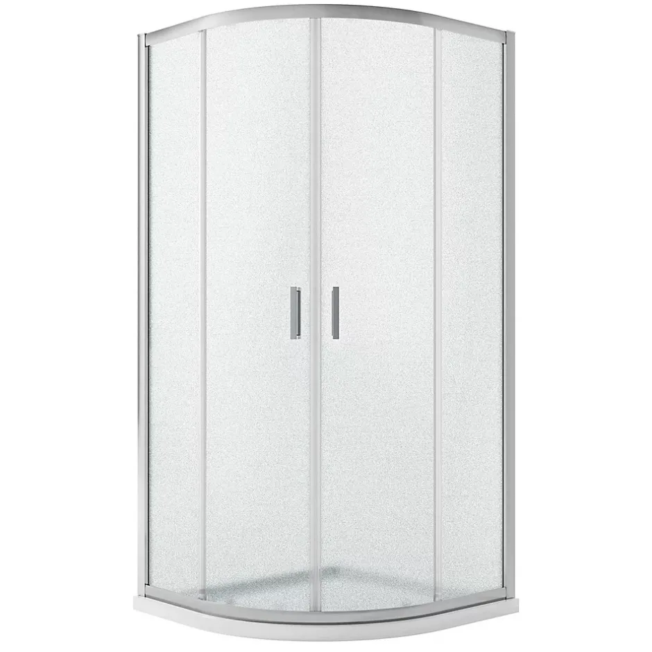 Idralite Cabine Douche Demi-Circulaire 80x80 H198 Opaque 6mm mod. Ready