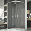 Idralite Cabine douche demi-circulaire 90x90 CM H185 granité C modèle Junior