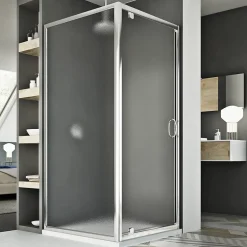 Idralite Cabine Douche 75x100 AP. 100 CM H185 granité modèle Sintesi Duo 1 Portillon* Cabine De Douche