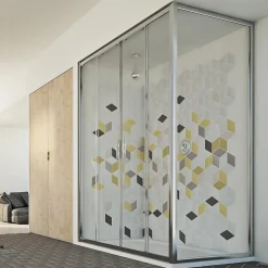 Idralite Cabine douche 90x180 H198 CM mod. Young Duo 2 Portes Transparent
