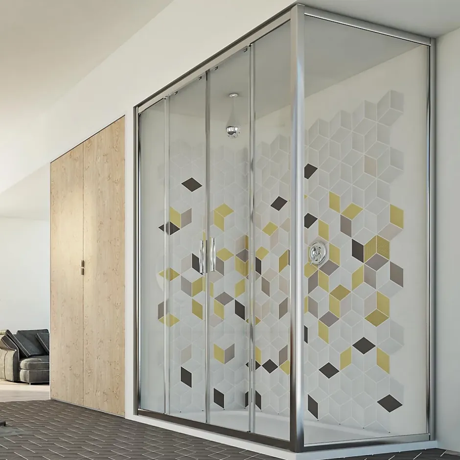 Idralite Cabine douche 90x180 H198 CM mod. Young Duo 2 Portes Transparent