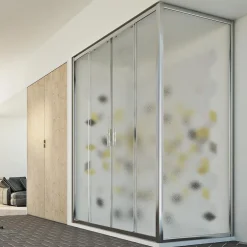Idralite Cabine douche 80x150 H198 CM mod. Young Duo 2 Portes Opaque* Cabine De Douche
