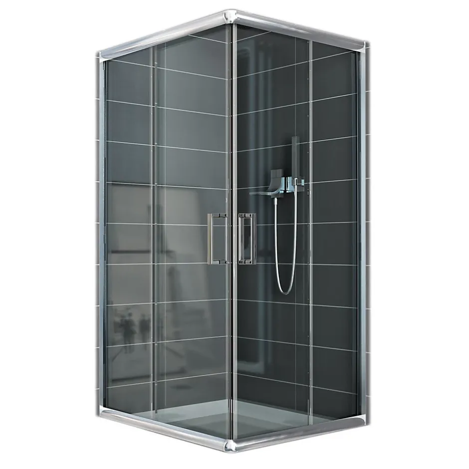 Idralite Cabine Douche 80x100 H185 Transparent 6mm mod. Alabama* Cabine De Douche