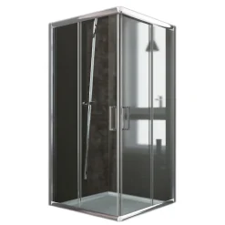 Idralite Cabine Douche 80x80 H185 Transparent 6mm mod. Alabama