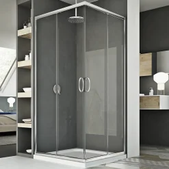 Idralite Cabine douche 90x90CM H185 transparent modèle junior* Cabine De Douche