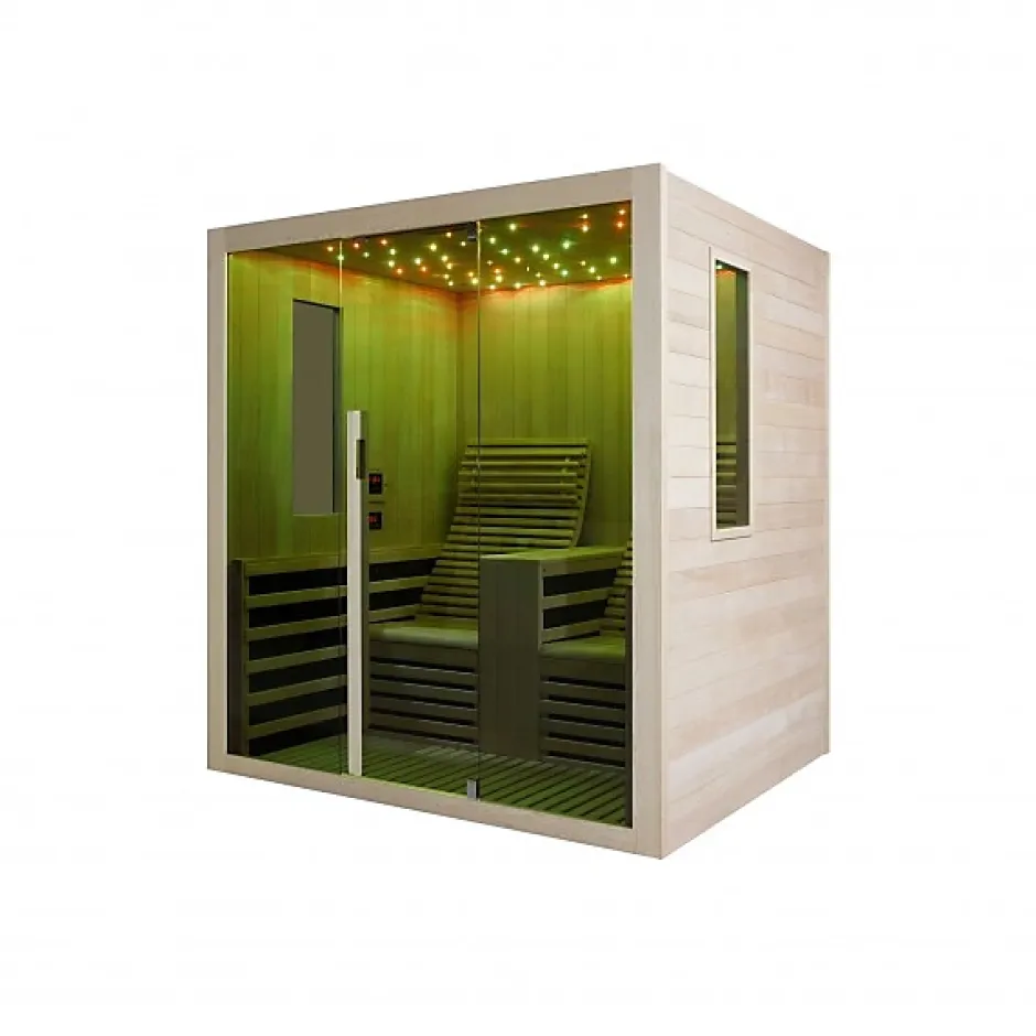 Azura Home Design Cabine infrarouge CARBONE 2 personnes* Cabine De Douche
