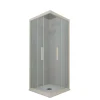 Forte Cabine parois de douche angulaire coulissante 80x100 cm H 200 en PVC Champagne Verre Transparent mod. Kolors* Cabine De Douche