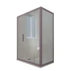 Forte Cabine parois de douche angulaire coulissante 70x120 cm H 200 en PVC Lavande Verre Transparent mod. Deco Duo* Cabine De Douche