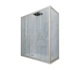 Forte Cabine parois de douche coulissante 70x120 cm H 200 en PVC Champagne Verre Transparent mod. Glam Duo* Cabine De Douche