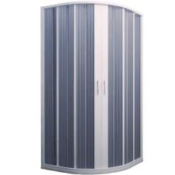 Forte Cabine parois douche demi-circulaire en Plastique pvc 100x100 h 185 mod. Flex avec ouverture centrale* Cabine De Douche