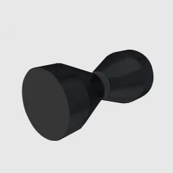 Saniverre Cabine porte de douche d'angle MAYA-BLACK H190 cm, 70 x 120 cm, verre transparent -