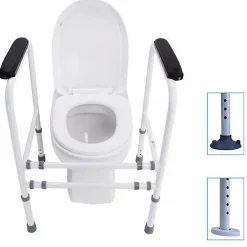 Bm Medical     Cadre de toilette autoportant - Bm Médical CT-50- Réglable en hauteur et en largeur