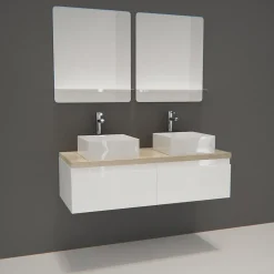 Mob-In Caisson de salle de bain - Meuble bas rangement salle de bain - WILL* Meuble De Salle De Bains Faible Profondeur