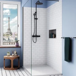 Ceramia Alda Receveur de douche 120x90cm en pierre de synthèse durable, blanc mat (ALD15-12090B)* Receveur De Douche