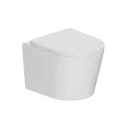 Ceramia Tornado Rimless WC suspendu sans bride+,abattant SoftClose, effet Tornado Flush, blanc brillant (CE142010RTORP)
