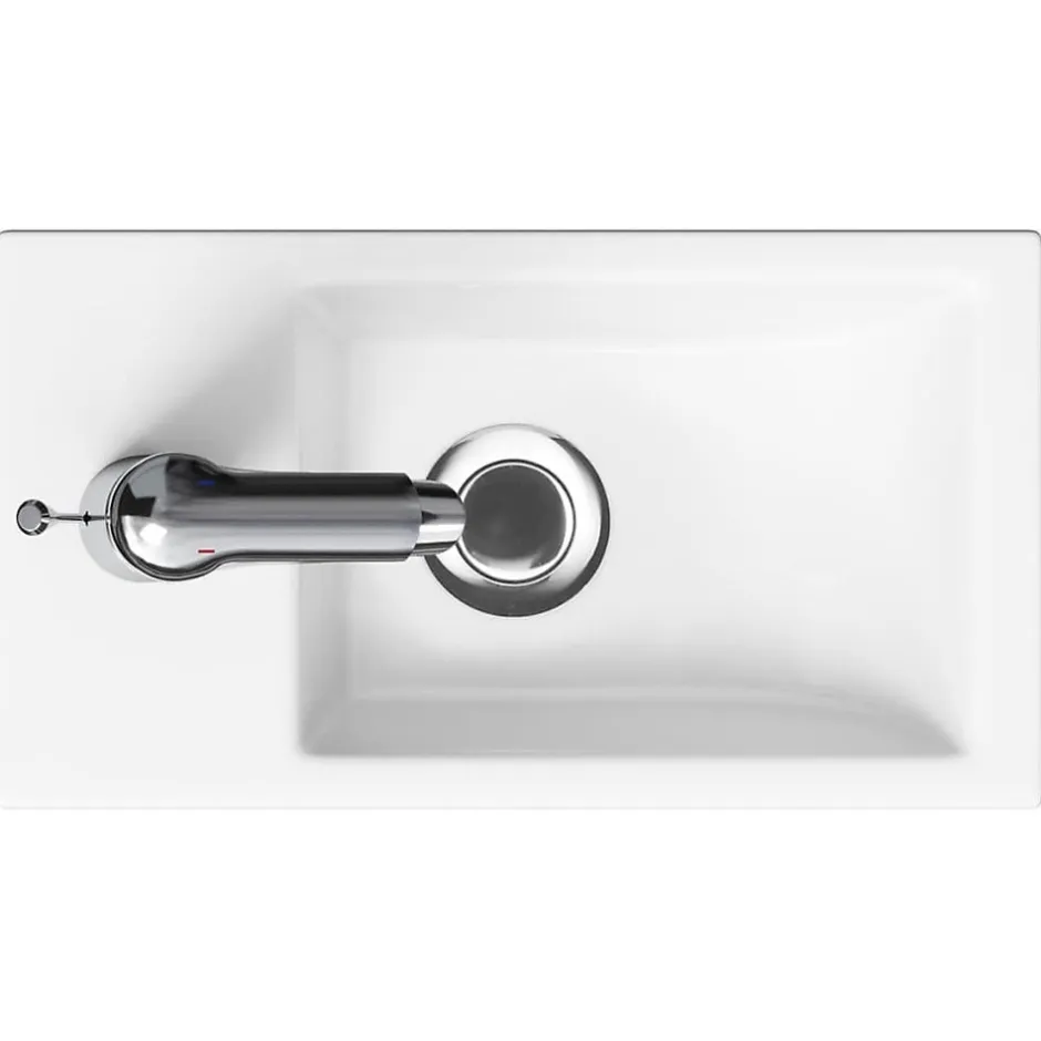 Cersanit Como Lavabo pour meuble 40x22 cm avec trou pour robinetterie au milieu (K32-001-BOX)