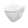Cersanit Mille Cuvette suspendue sans bride avec abattant softclose, Blanc (S701-454-ECO)