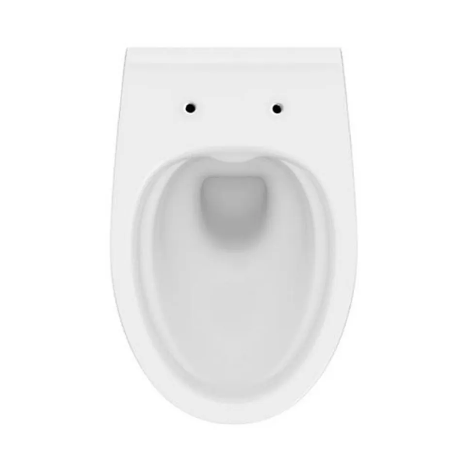 Cersanit Moduo cuvette suspendue sans bride avec abattant SoftClose, Blanc (K701-147-ECO)* Wc Suspendu
