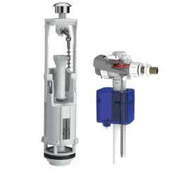 Siamp Chasse d'eau + robinet flotteur Aquastop optima + étrier