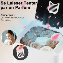 Giantex Chauffe-Serviettes 23 L,Ecran LED, Minuterie de 15 à 90 Min, pour Serviettes 114 x 178cm, Peignoirs, Couvertures, Blanc* Sèche-Serviettes Électrique