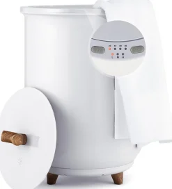 Giantex Chauffe-Serviettes Style Seau 23L, 3 Niveaux Chauffage 60-80Celsius & Minuterie 20-90min, Chauffe-Serviettes, Blanc* Sèche-Serviettes Électrique
