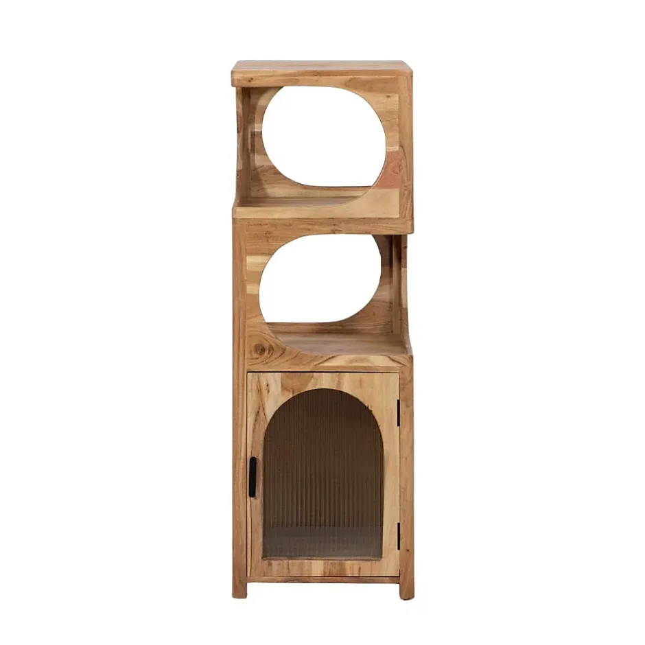 Made In Meubles Colonne 1 étagère en bois d'acacia Emyr