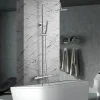 Imex Products Colonne baignoiredouche thermostatique chromee acier et laiton avec douchette plate anticalcaire* Colonne De Douche Encastrable