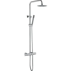 Imex Products Colonne baignoiredouche thermostatique chromee acier et laiton avec douchette plate anticalcaire* Colonne De Douche Encastrable
