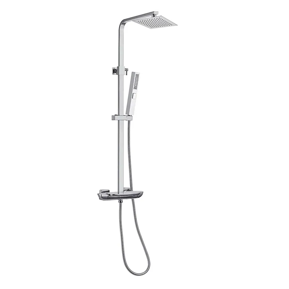 Poalgi Colonne bain douche mécanique avec barre extensible SKY BATH chromé série JOY* Colonne De Douche Mécanique