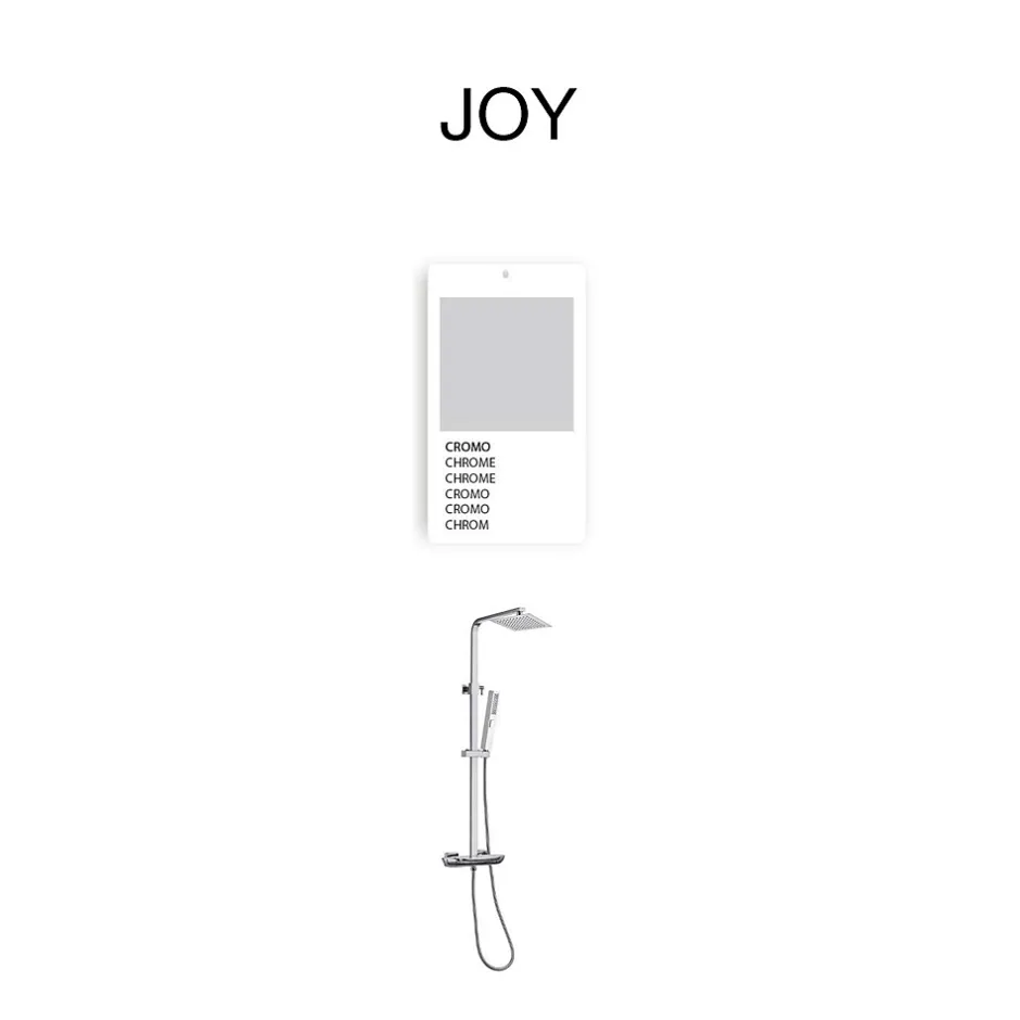 Poalgi Colonne bain douche mécanique avec barre extensible SKY BATH chromé série JOY* Colonne De Douche Mécanique