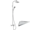 Hansgrohe Colonne bain douche thermostatique Vernis Shape 230 chromé + tablette AddStoris* Robinet De Douche