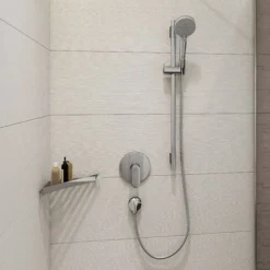 Hansgrohe Colonne bain douche thermostatique Vernis Shape 230 chromé + tablette AddStoris* Robinet De Douche