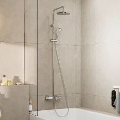 Hansgrohe Colonne bain douche thermostatique Vernis Blend 200 chromé* Colonne De Baignoire