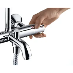 Hansgrohe Colonne bain douche thermostatique Vernis Blend 200 chromé* Colonne De Baignoire