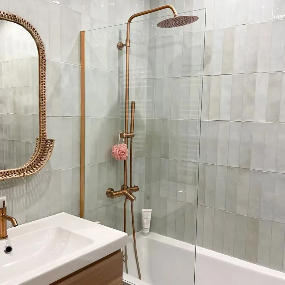 Essebagno Colonne bain-douche thermostatique cuivre brossé luisa II 250