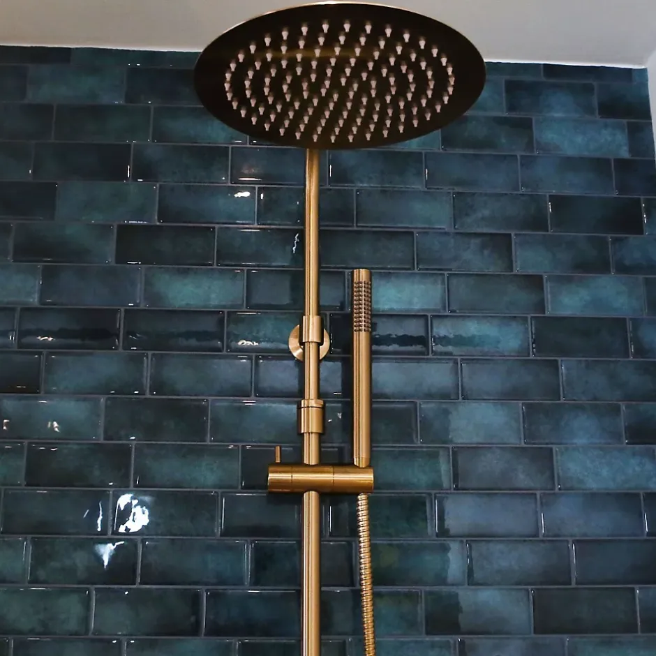 Essebagno Colonne bain-douche thermostatique cuivre brossé luisa II 250
