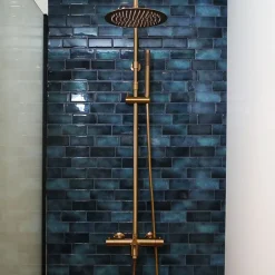 Essebagno Colonne bain-douche thermostatique cuivre brossé luisa II 250