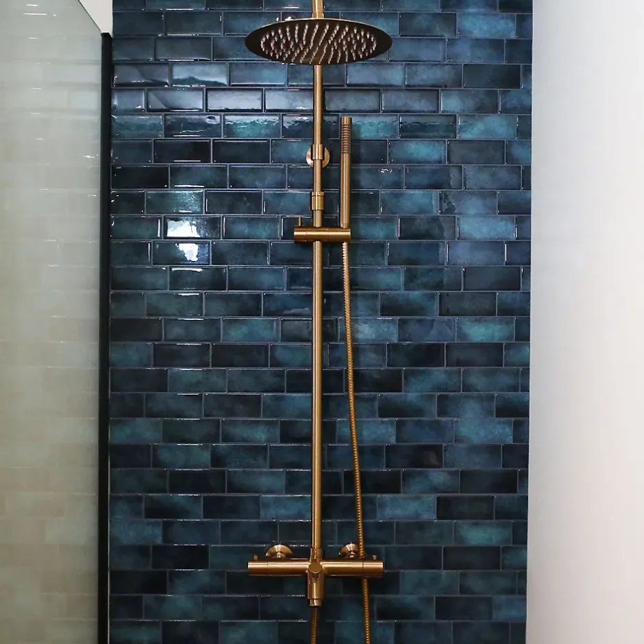 Essebagno Colonne bain-douche thermostatique cuivre brossé luisa II 250