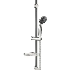 Autres Colonne Barre de douche chromee entraxe reglable 70 cm douchette monojet mobile* Colonne De Douche Thermostatique