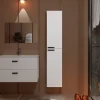 Aurlane Colonne Blanche 30x30x150 cm - Bois MDF Blanc Brillant - BOX-IN* Colonne De Salle De Bains