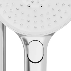 GoodHome Colonne de bain/douche thermostatique avec pommeau, douchette 3 jets, flexible, barre réglable, chrome, Anika* Colonne De Douche Thermostatique