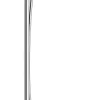 Hansgrohe Colonne de bain/douche thermostatique avec pommeau + douchette 2 jets + flexible + barre réglable, chrome, Crometta E