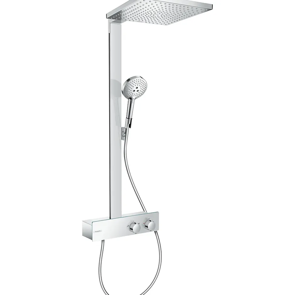 Hansgrohe Colonne de douche 300 1 jet avec mitigeur thermostatique ShowerTablet 350 chromé Raindance E