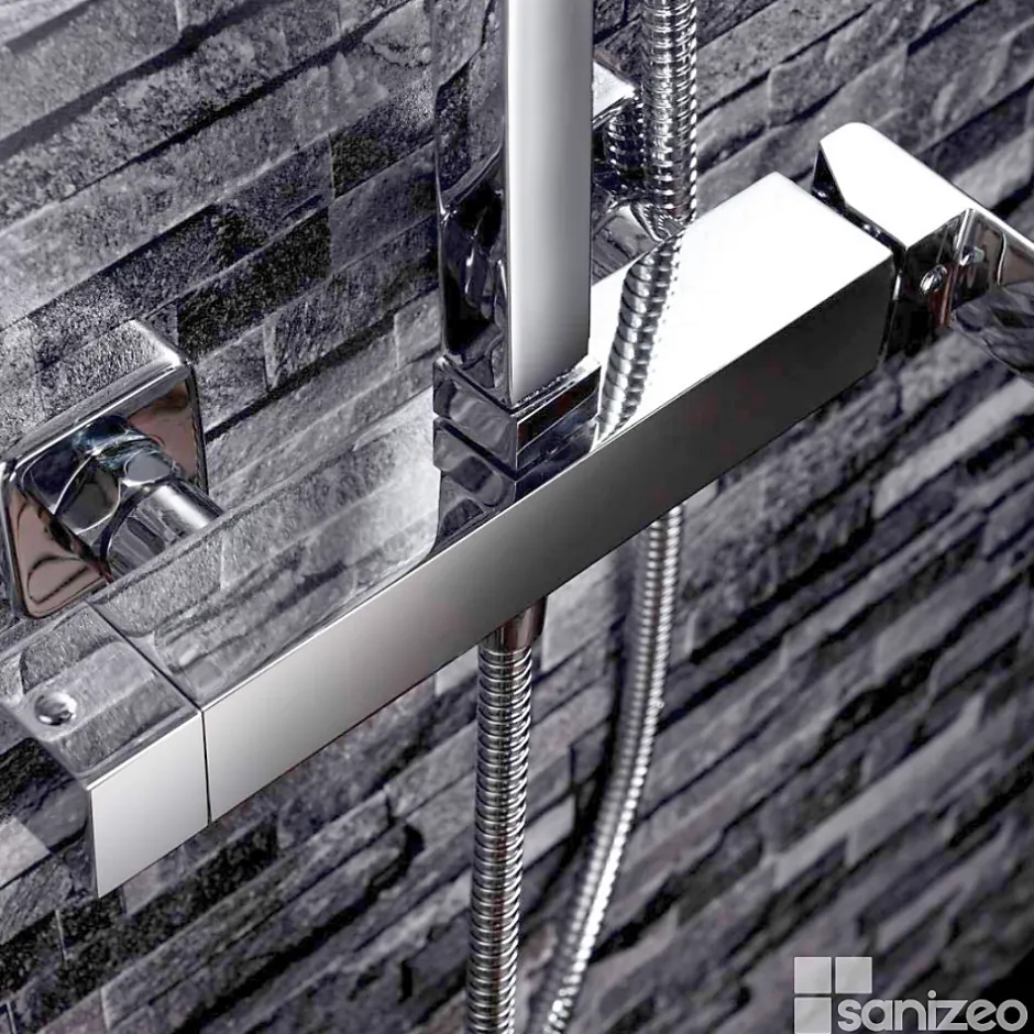 Imex Colonne de Douche Anti-Calcaire Chrome FIYI BDF016* Colonne De Douche Mécanique