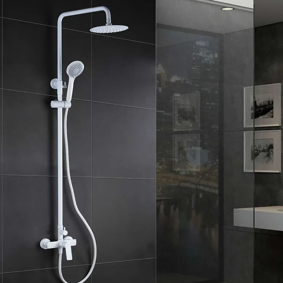 Imex Colonne de Douche Anti-Calcaire Chrome LUXOR BDX023/BL* Colonne De Douche Mécanique