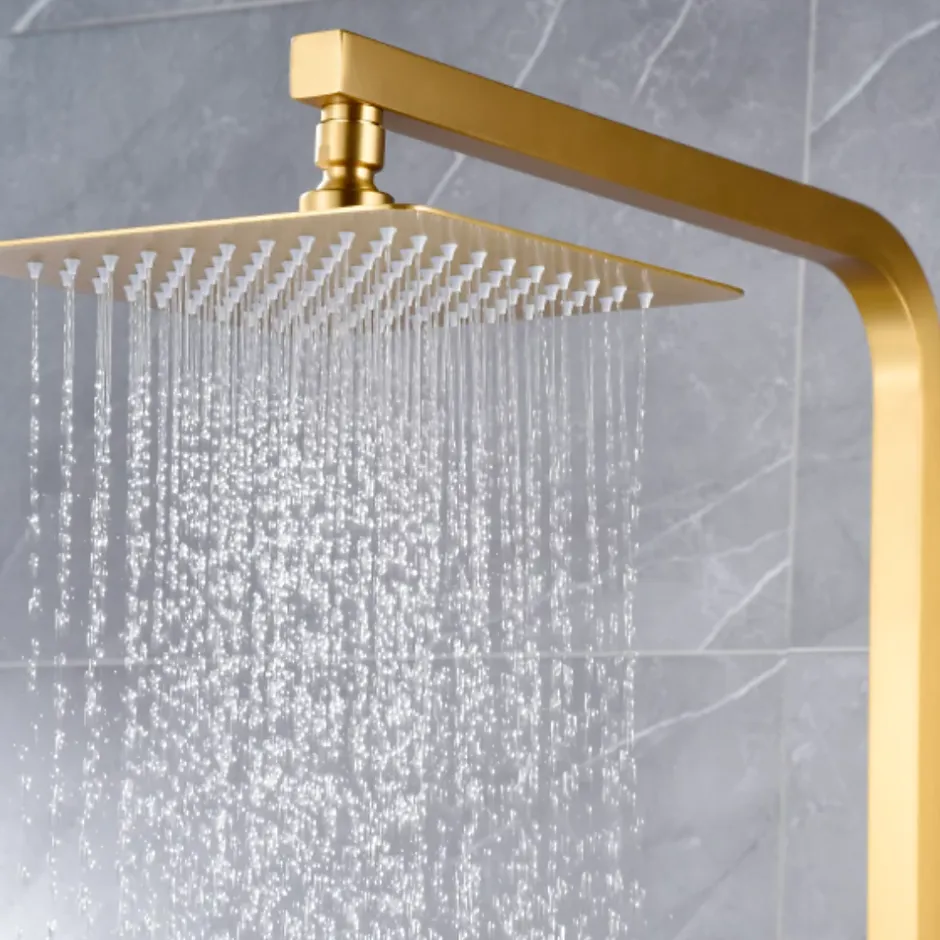 Imex Colonne de Douche Anti-Calcaire Or Brossé PISA BDP048/OC