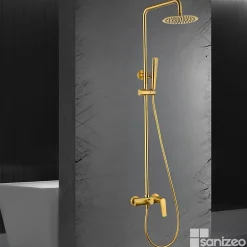 Imex Colonne de Douche Anti-Calcaire Or Brossé DELOS BDD055/OC