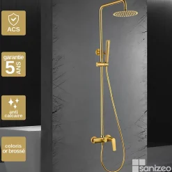 Imex Colonne de Douche Anti-Calcaire Or Brossé DELOS BDD055/OC