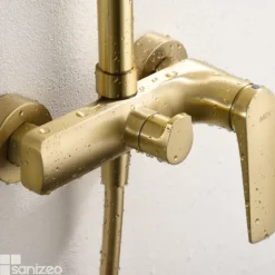 Imex Colonne de Douche Anti-Calcaire Or Brossé DELOS BDD055/OC